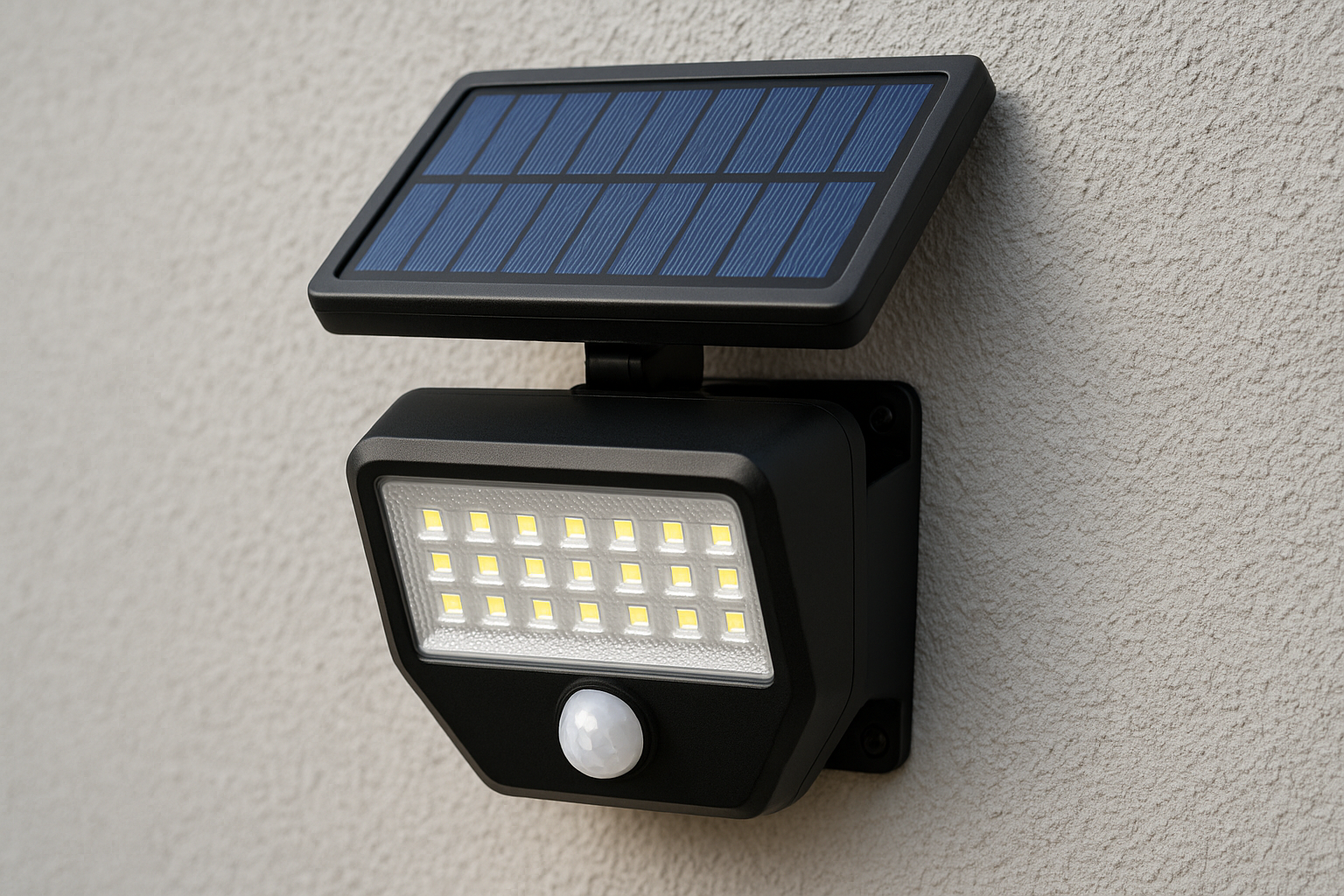 solar powered security floodlight